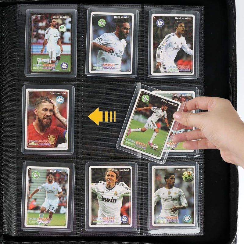 CARDBINDER Toploader Binder,Toploader Hard Cases, 9-Pocket Pages Sleeves Hold up 288 Cards.Toploader Card Binder with Sleeves for “3×4” rigid，Card Holder(purple) - Image 5